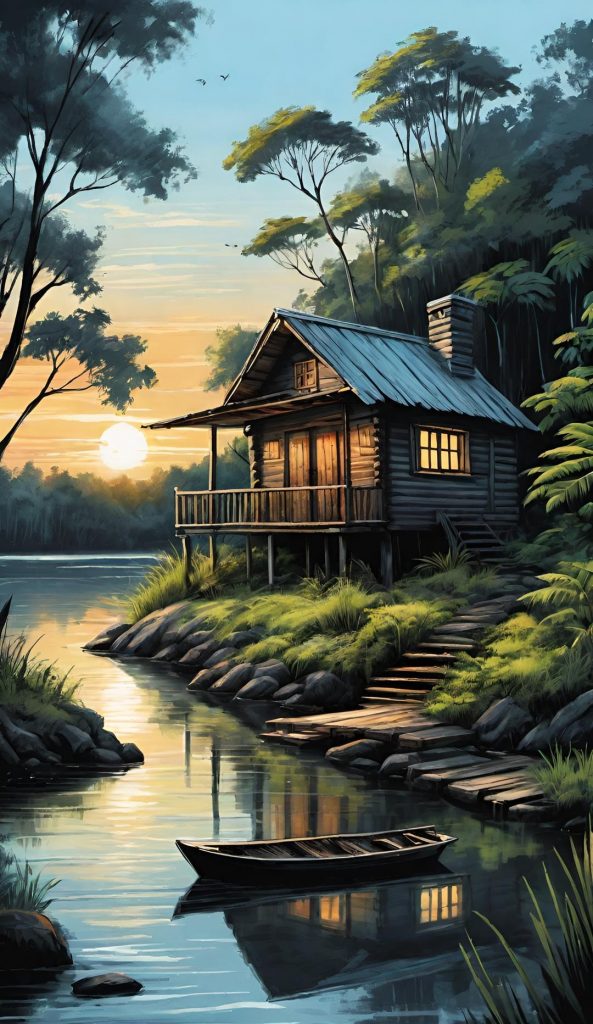 Fantastische Landschaften 26 - Isabella Buchfink Cabin