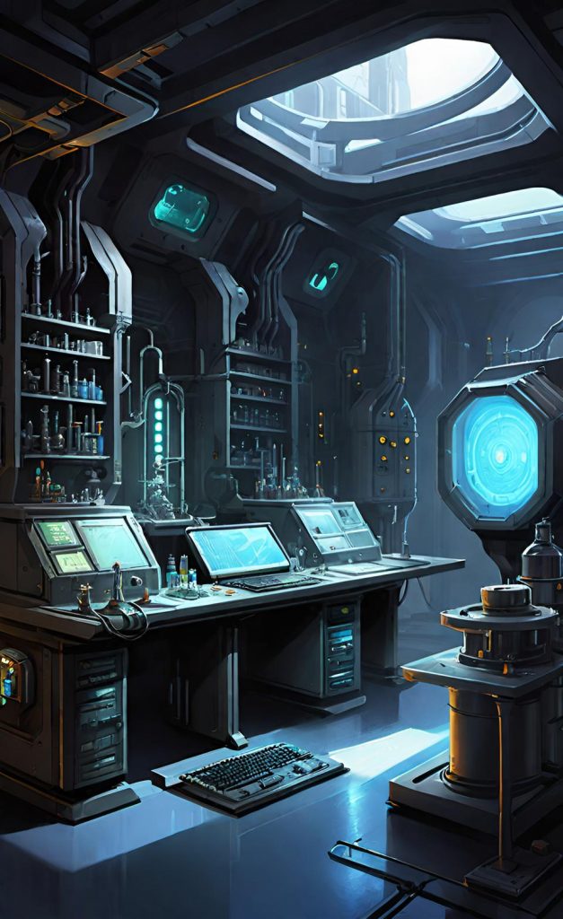 Zwei neue Ideen 8 - Isabella Buchfink In dem NeuroGenix-Forschungskomplex auf der Orbitalstation Alpha-6 nimmt alles seinen Anfang.