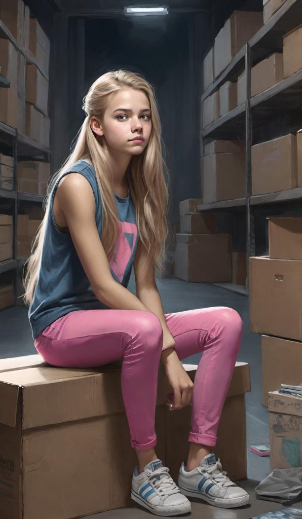 Illustrationen für "Code der Angst" 3 - Isabella Buchfink Nicole in Gefangenschaft