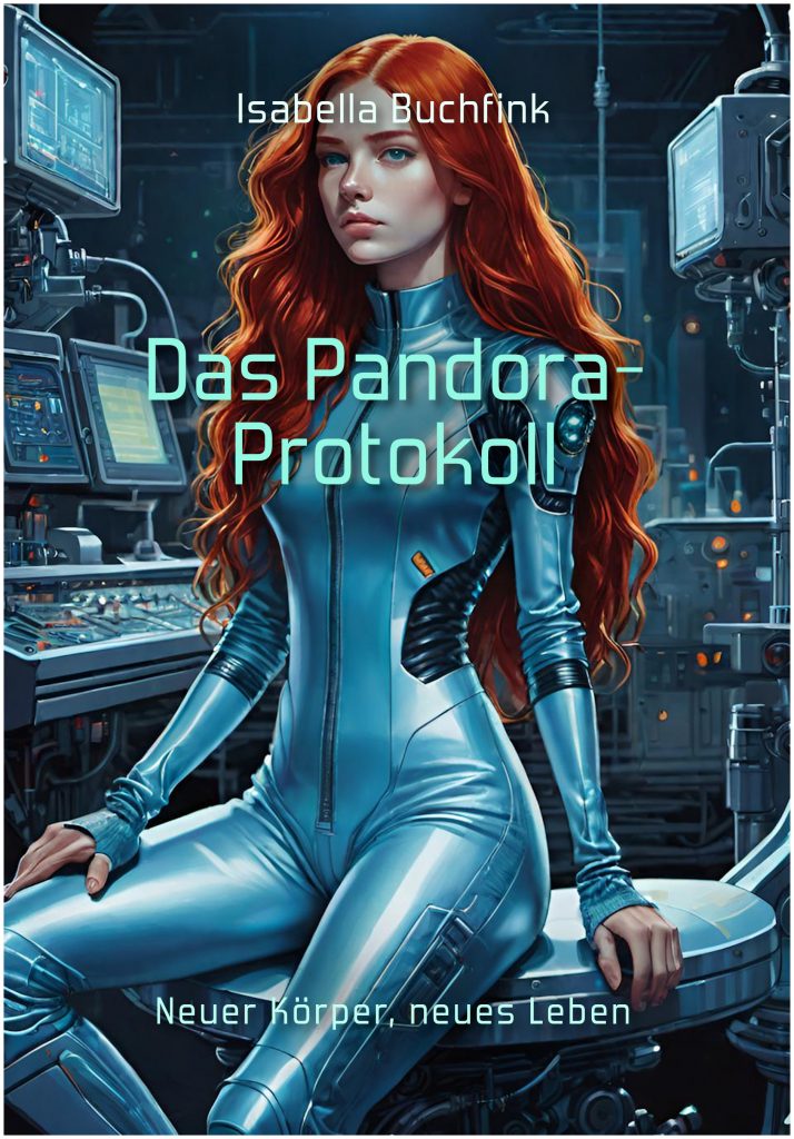 Buchtitel für "Das Pandora-Protokoll" 8 - Isabella Buchfink Entwurf für den Buchtitel der Geschichte "Das Pandora-Protokoll"